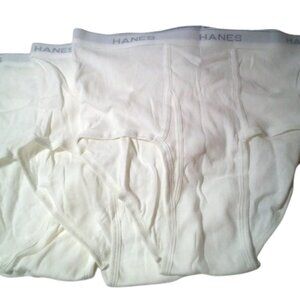 3 Pair HANES Mens Comfort Flex White briefs Underwear XL/TG